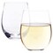 Aged to Perfection Decorative Stemless Wine Glass for Birthday Party Gift, 2 Pack, 18 oz